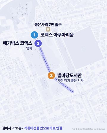 COEX walking route map
