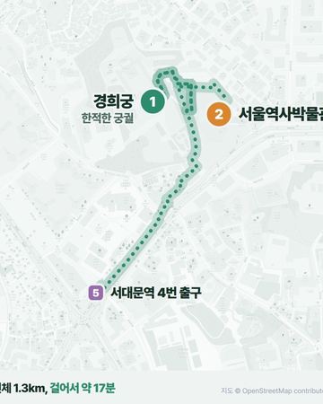 Gyeonghuigung walking route map